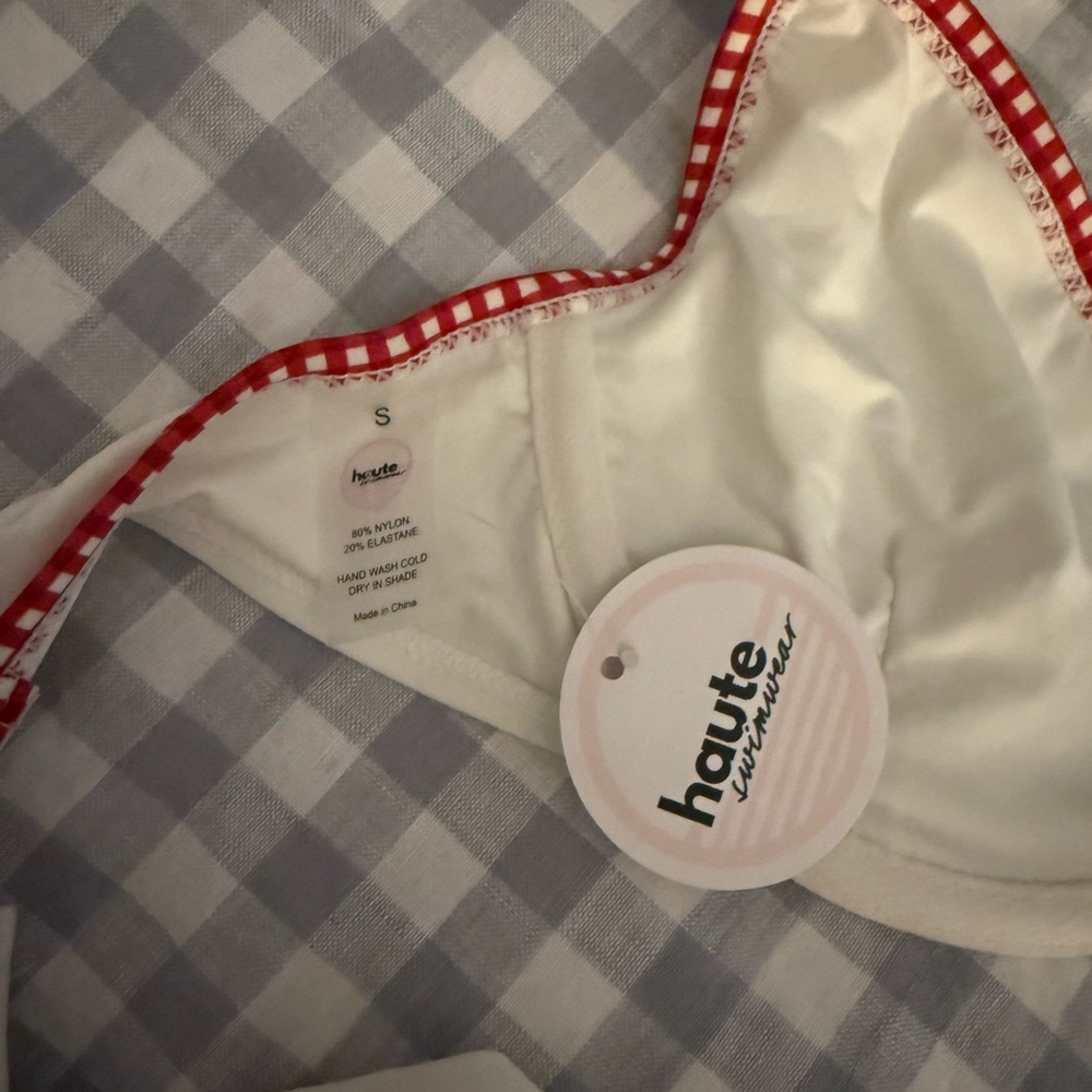 Vanilla Gingham Bikini - Women's Swim - Haute Swimwear - Picture 8 of 9